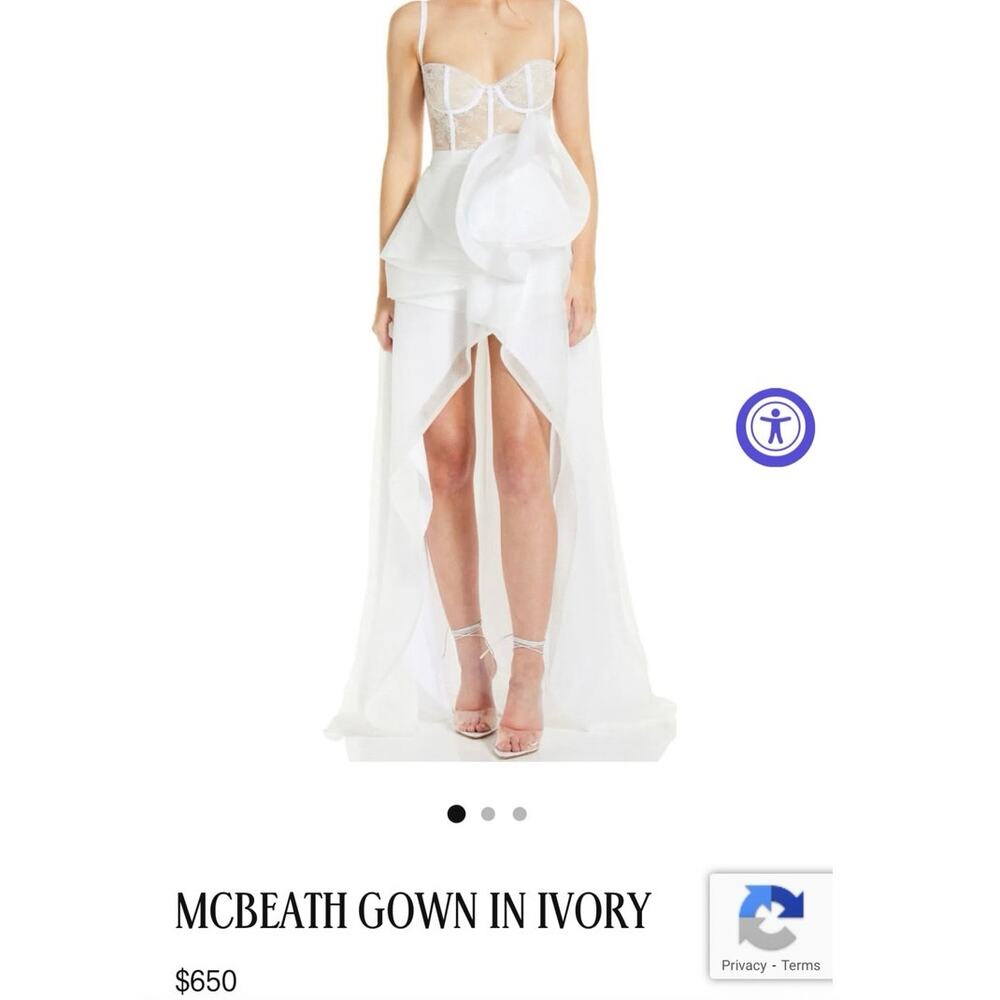 NWT Katie May McBeth Gown Ivory Size XS